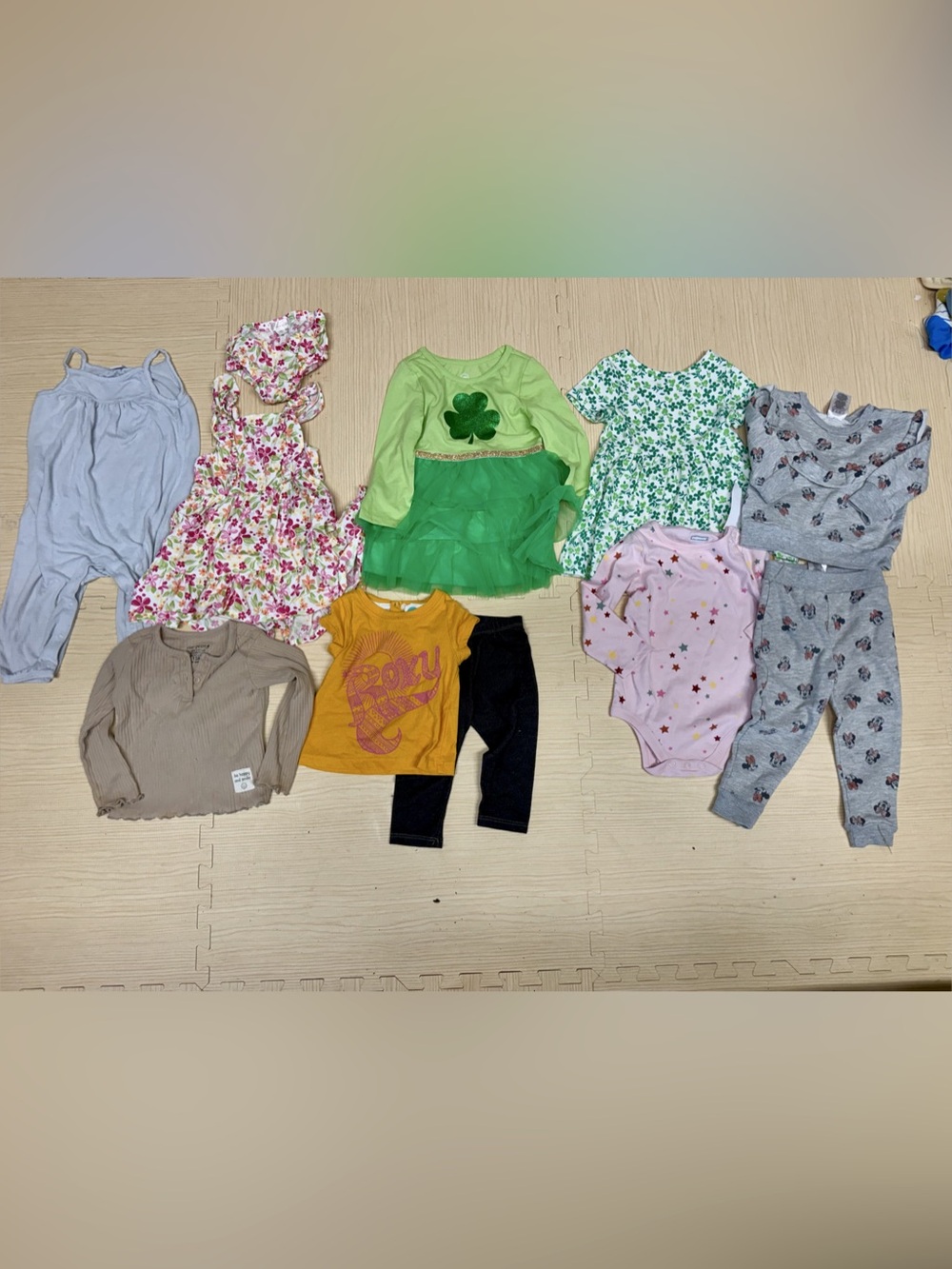 Baby Girls Clothes Lot 11pcs - Tops, Pants, Jumpsuit, Dress 18 months